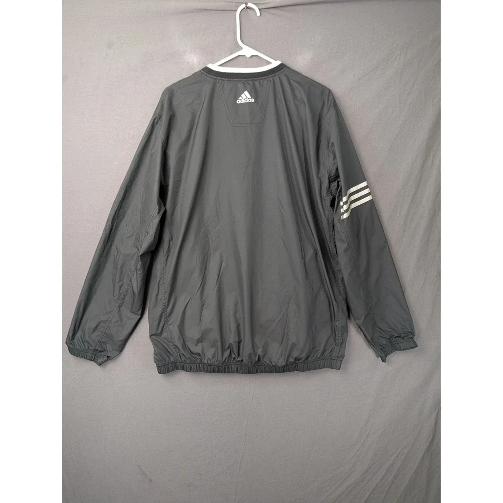 Adidas Mens Coors Light Climaproof Windbreaker V-Neck Pullover Jacket Black L